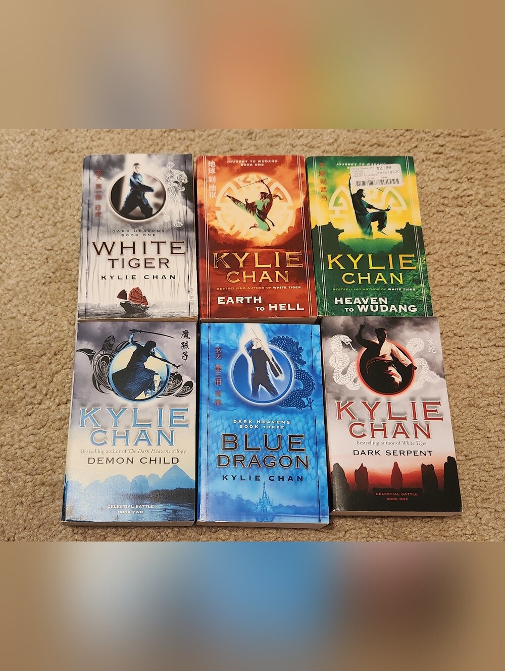 Kylie Chan Dark Heavens Series Paperback Novels Lot Of 8 Fantasy